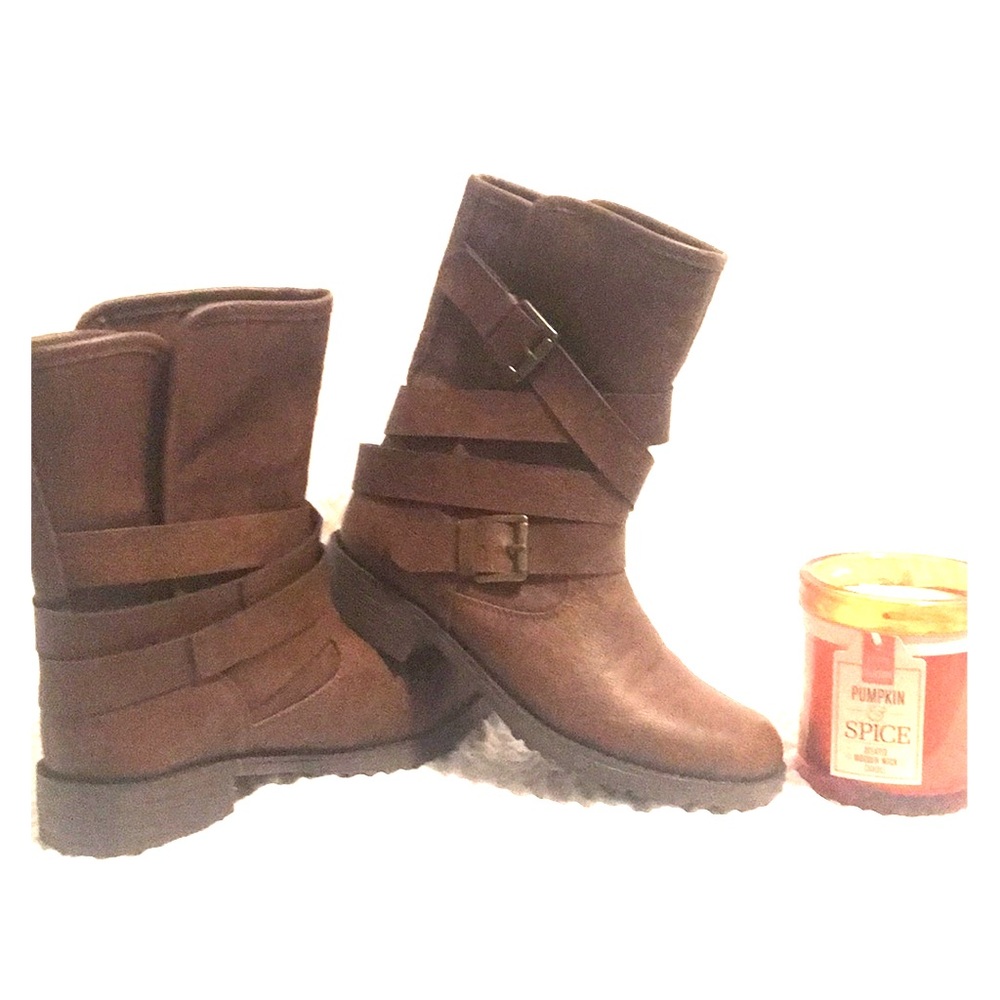 Brown Just Fab Boots